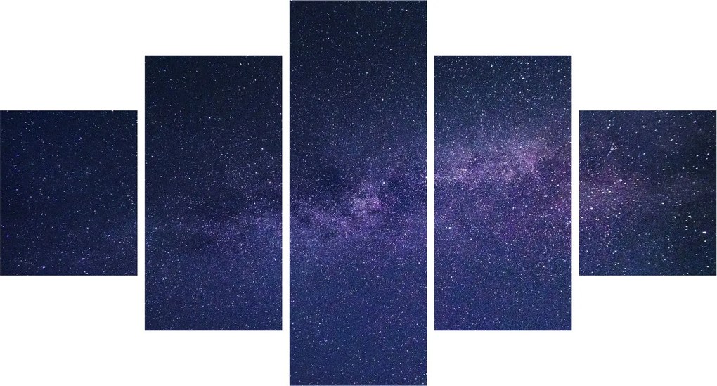 Obraz nocnego nieba (125x70 cm)
