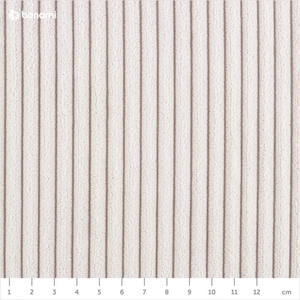 Beżowy sztruksowy szezlong (prawostronny) Chic Charlotte – Miuform