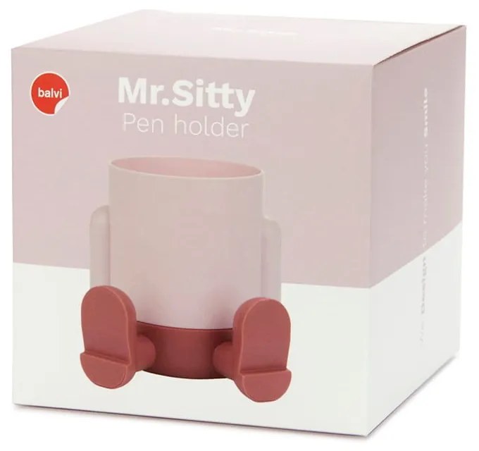 Plastikowy organizer na artykuły papiernicze Mr. Sitty – Balvi