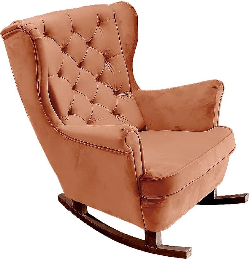 Fotel Relax z Tapicerowanym Siedzeniem i Podłokietnikami, Fotel TV 102x81x95cm Pomarańczowy_29823