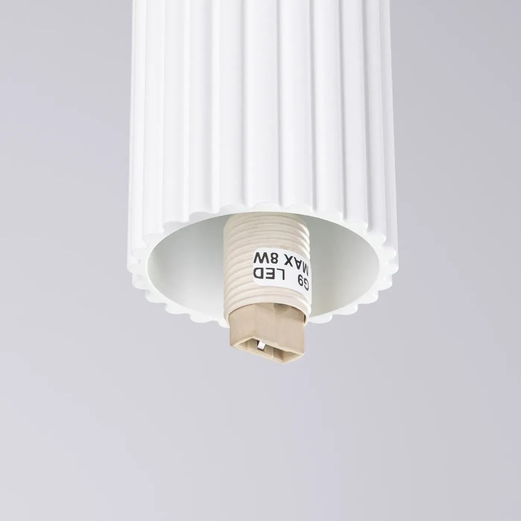 Plafon HALO biały IP44 ryflowany SOLLUX LIGHTING