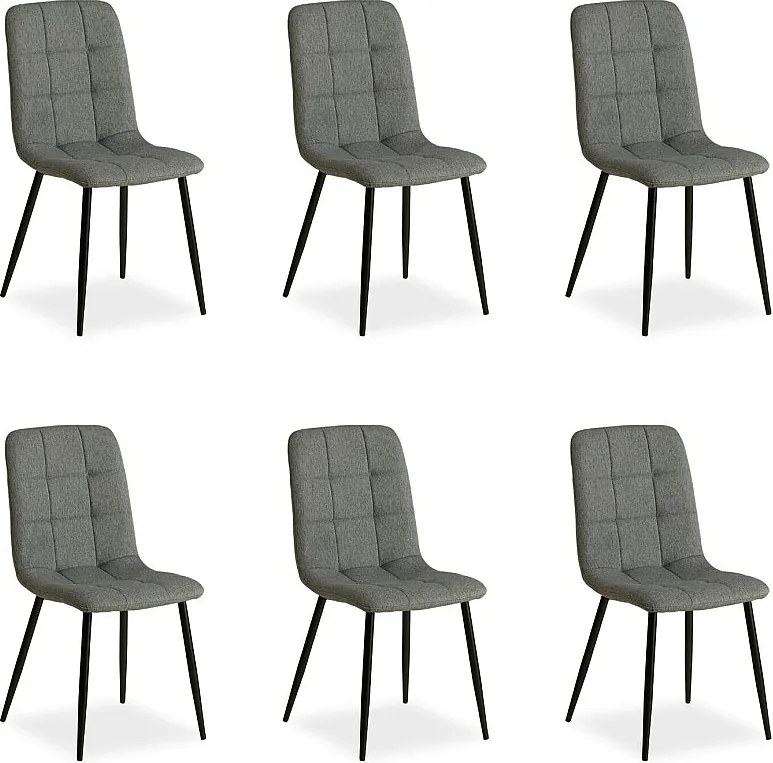 Krzesło jadalniane 43,5x88x50 cm Szare Eames