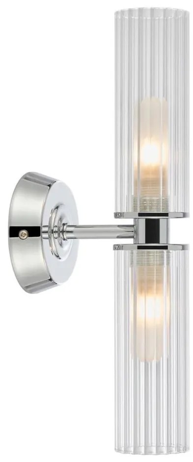 Markslöjd 109027 - Kinkiet łazienkowy RIMINI 2xG9/20W/230V IP44 chrom błyszczący