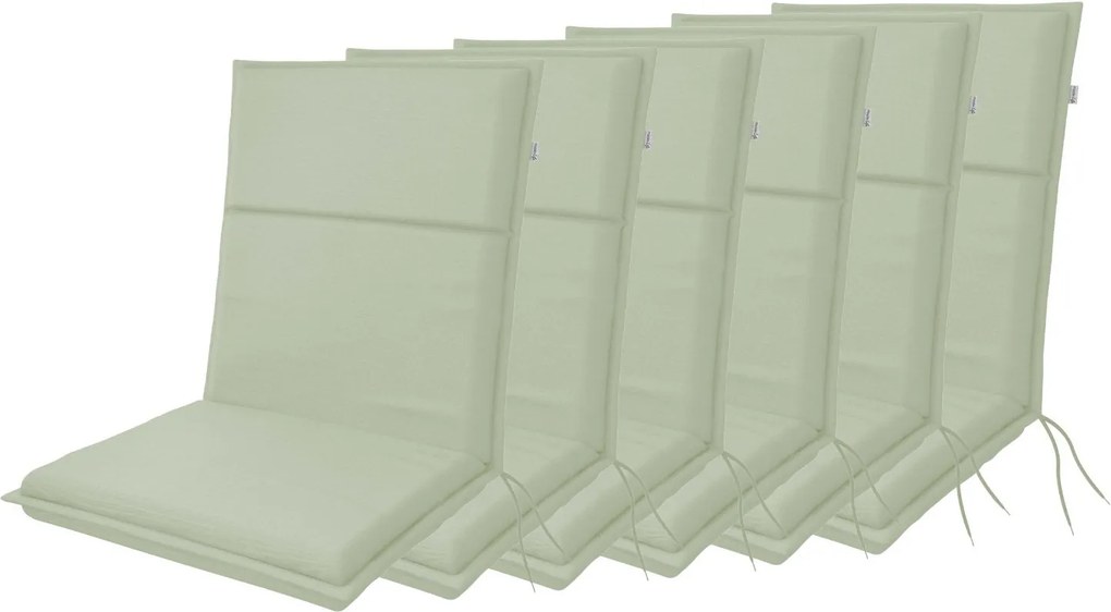 Doppler LIFE 5356 - zestaw 6 szt. poduszek na krzesło z niskim oparciem