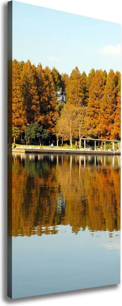 Foto obraz na płótnie pionowy Park jesienią