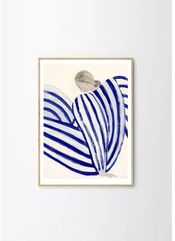 Plakat 50x70 cm Blue Stripe at Concorde – Sofia Lind – The Poster Club