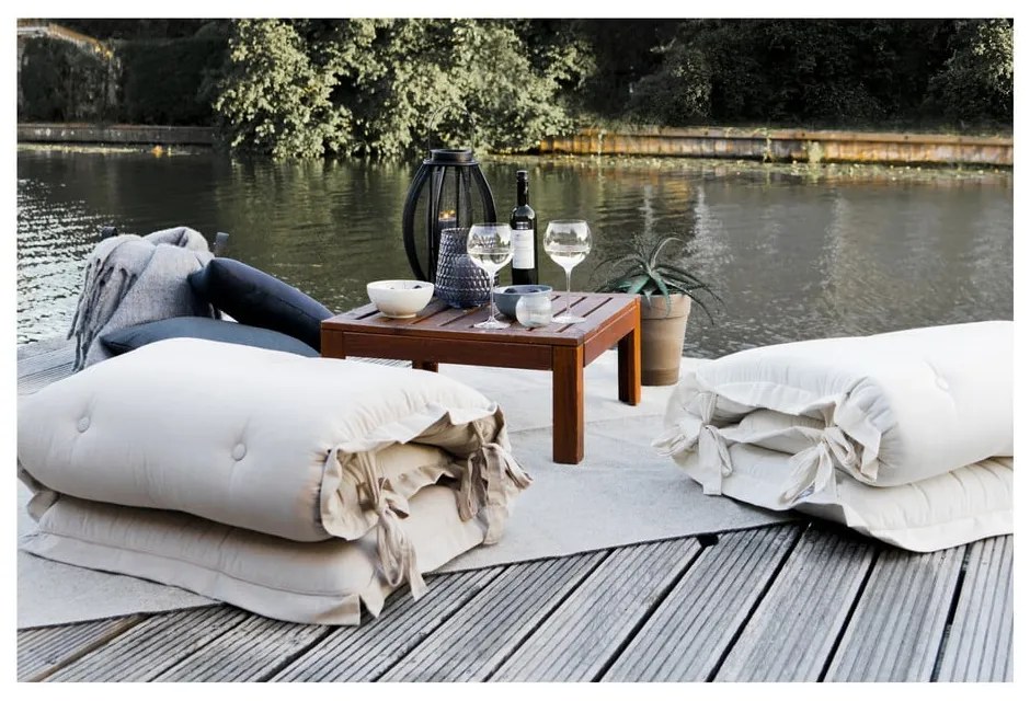 Beżowy wielofunkcyjny futon odpowiedni na zewnątrz Karup Design OUT™ Sit&amp;Sleep Beige