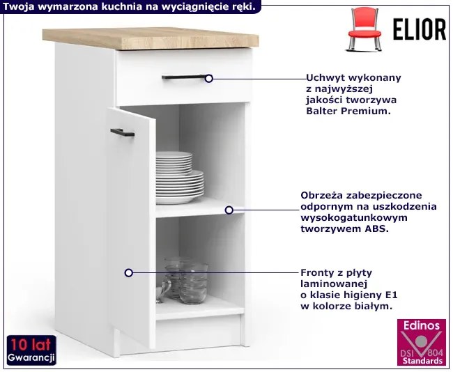 Dolna szafka kuchenna z blatem 50 cm R7-D40
