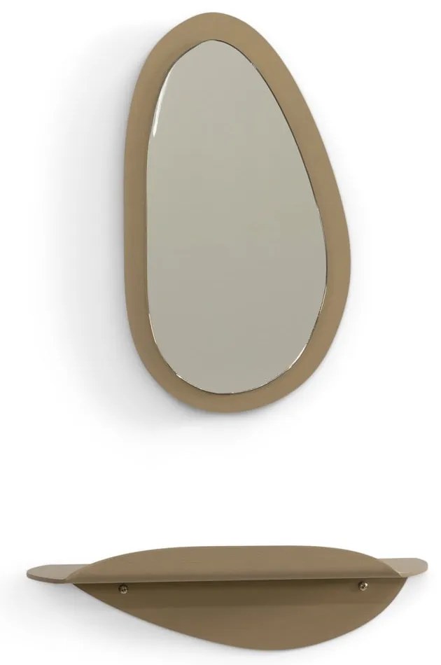 Beżowa metalowa półka 34 cm Pipa – Spinder Design