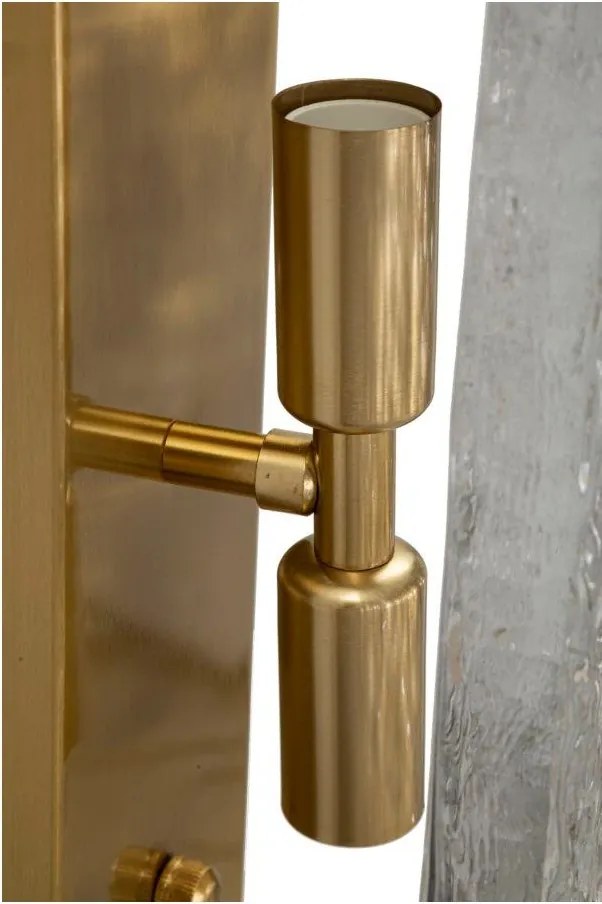 Szklany kinkiet w kolorze złota Oblin – Mauro Ferretti