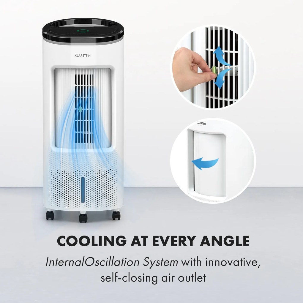 Klarstein IceWind Plus 7 L 330 m3/h Klimator Biały