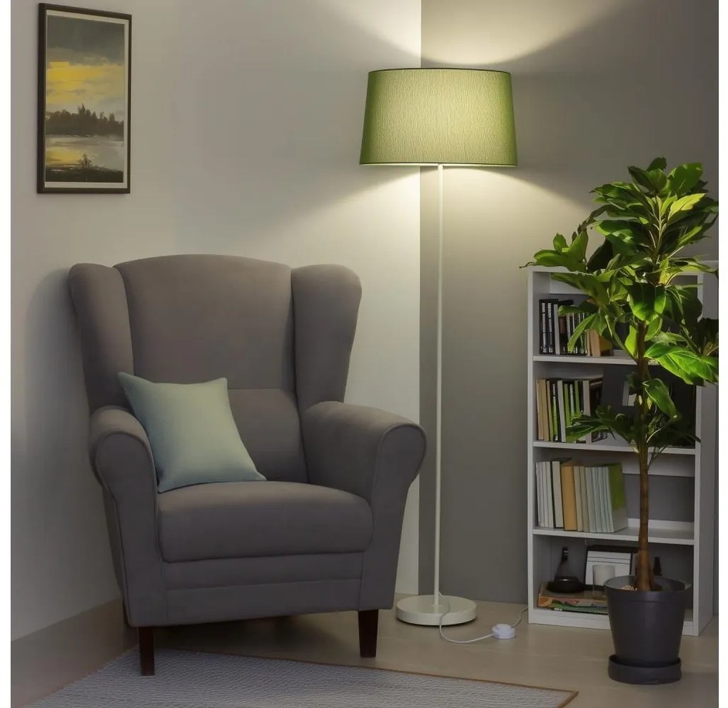 Brilagi - Lampa stojąca LED CERIA 1xE27/40W/230V Ø 45 cm zielono-biała