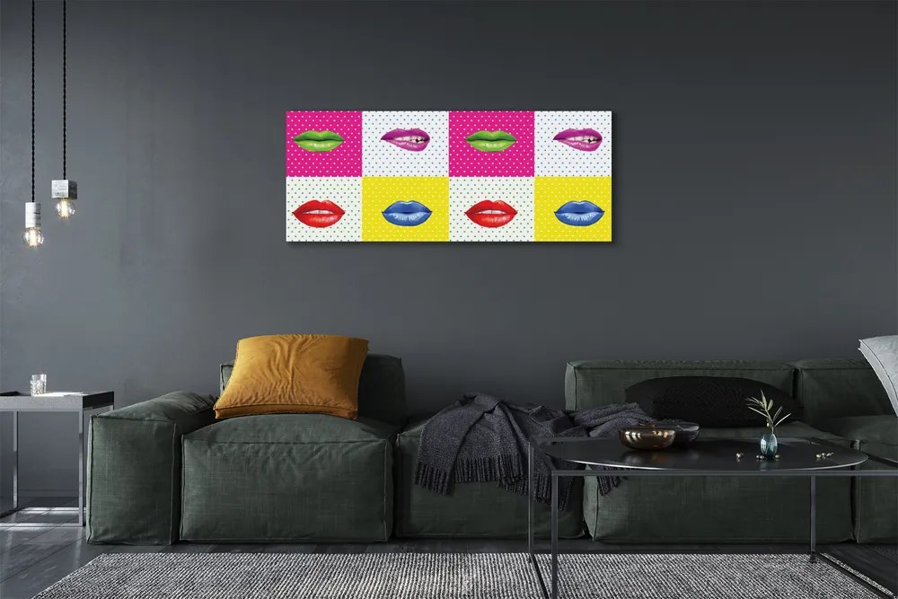 Obraz drukowany na płótnie Feeria Barw na Ustach