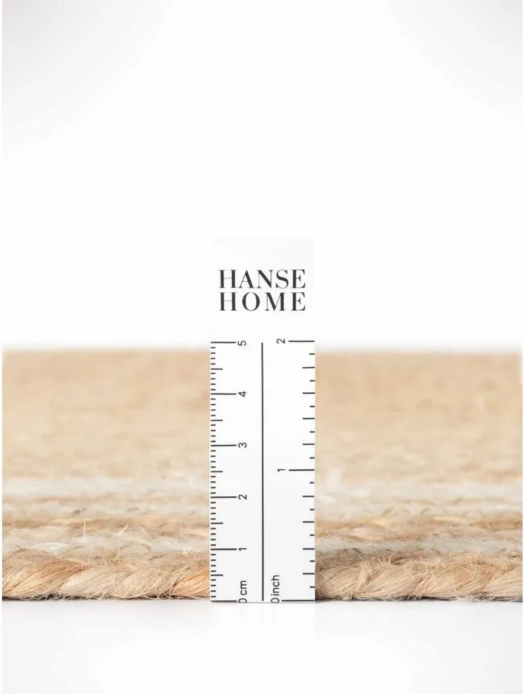 Kremowy/w naturalnym kolorze dywan z juty dwustronny/tkany ręcznie 120x170 cm Jutta – Hanse Home