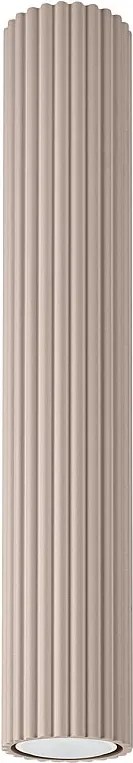 Lampa Sufitowa Minimalistyczny Karbon, Aluminium - 1 Źródło - L.6.5 X H.40 Cm - Taupe