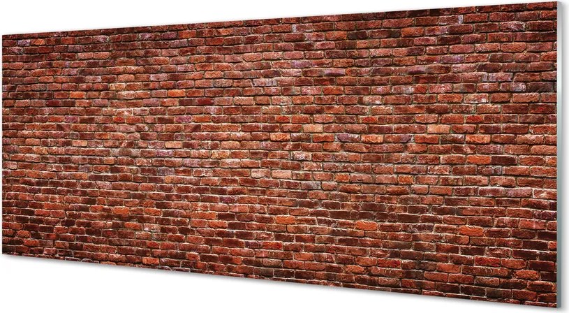 Szkło Ozdobne do Kuchni Kamienno-Ceglany Mur Vintage