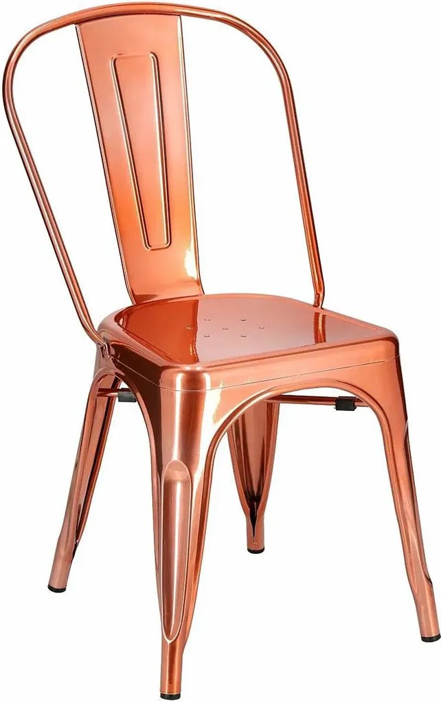Loftowe designerskie miedziane krzesło Z3-S67