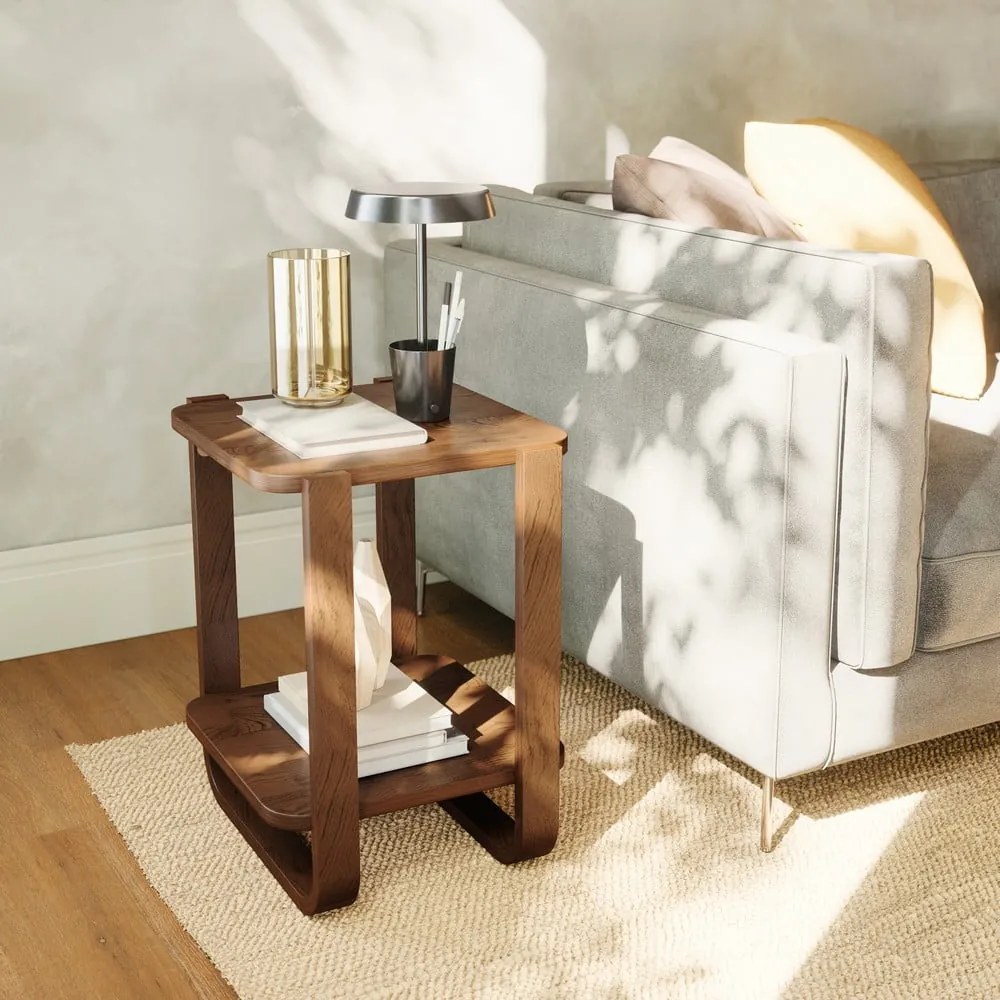 Stolik z drewna eukaliptusowego 38x42 cm Bellwood – Umbra
