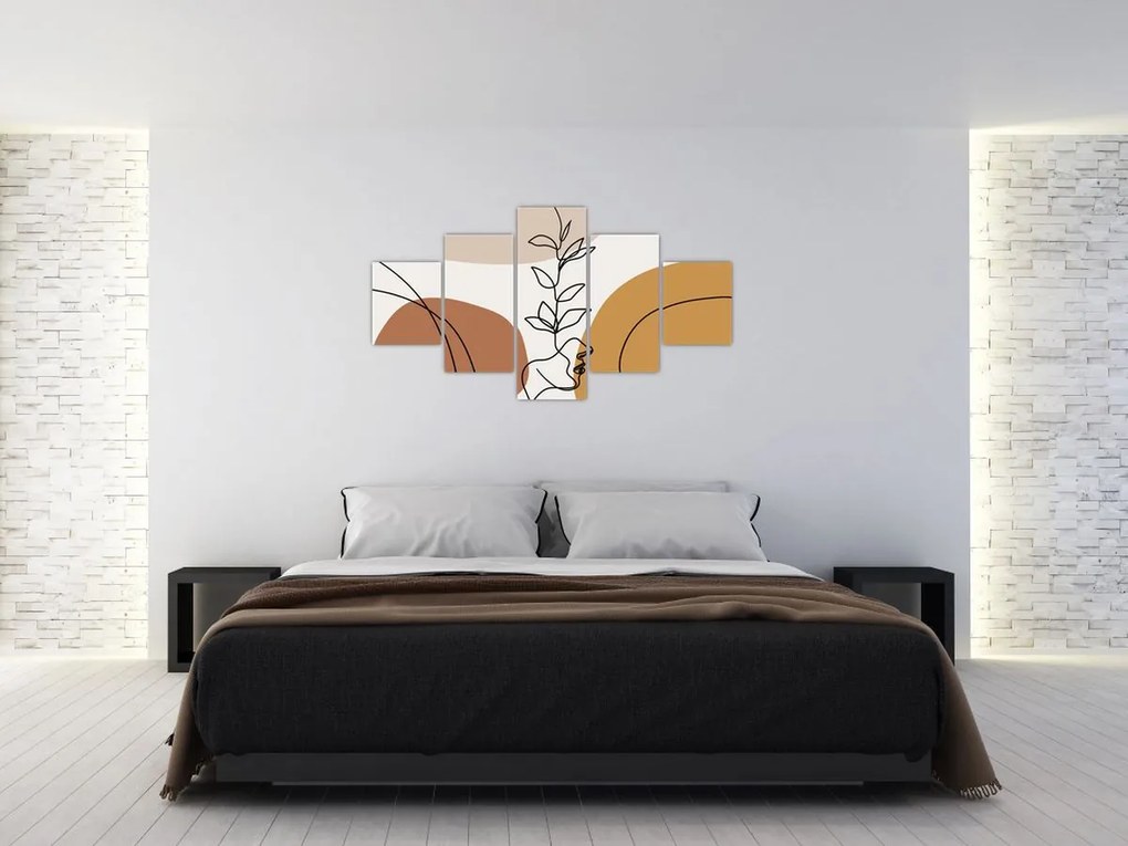 Obraz - Kształty Boho (125x70 cm)