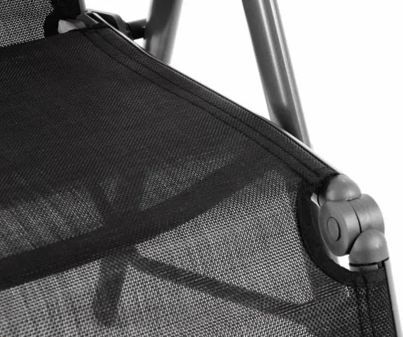 Ogrodowe aluminiowe krzesło składane z podnóżkiem RELAX - an