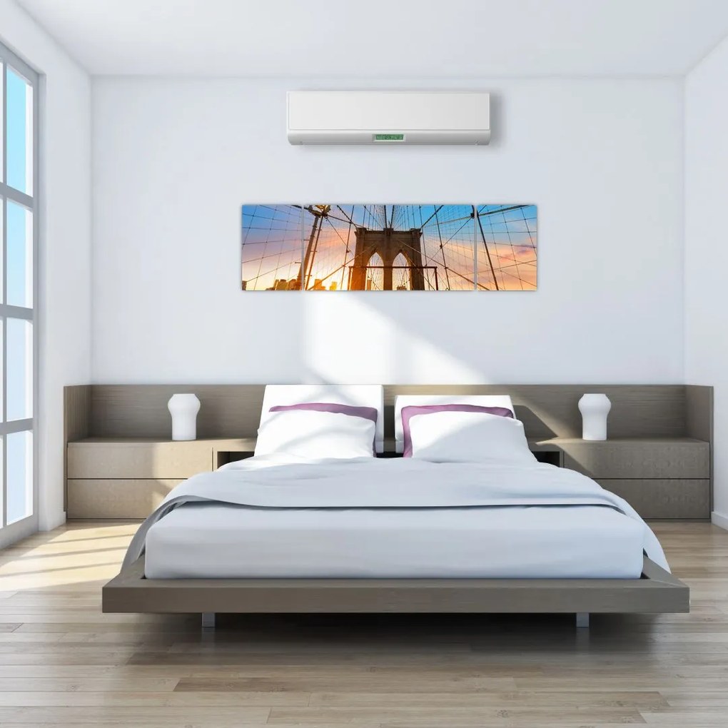 Obraz - Brooklyn Bridge, Manhattan, New York (170x50 cm)