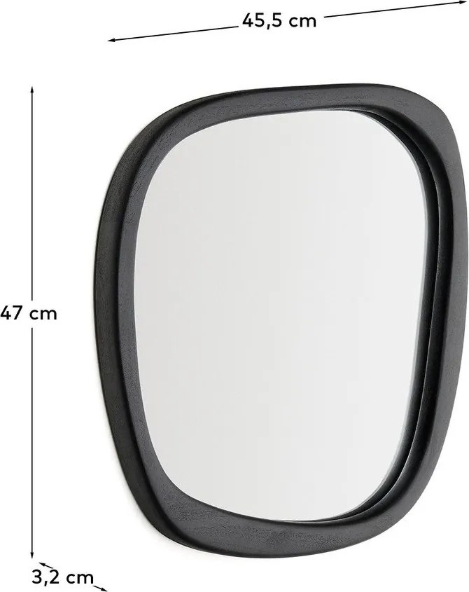 Lustro ścienne z drewnianą ramą 45,5x47 cm Alura – Kave Home