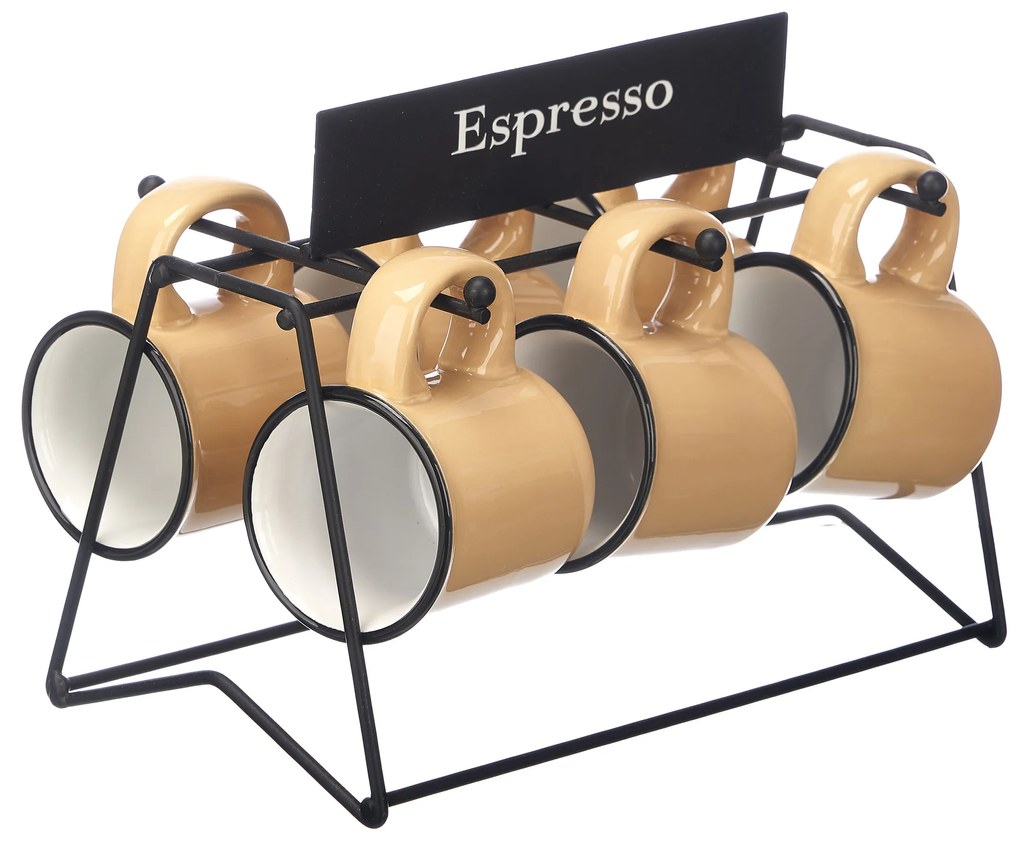 Filiżanki do espresso, 6 sztuk, 100 ml