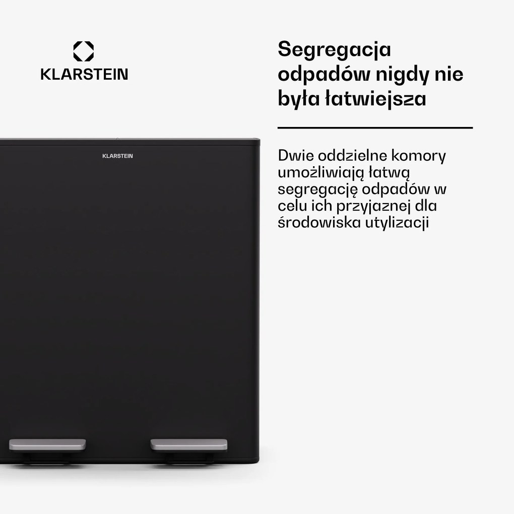 Klarstein EcoVista kosz na odpady z pojemnikiem na odpady bio 40 l
