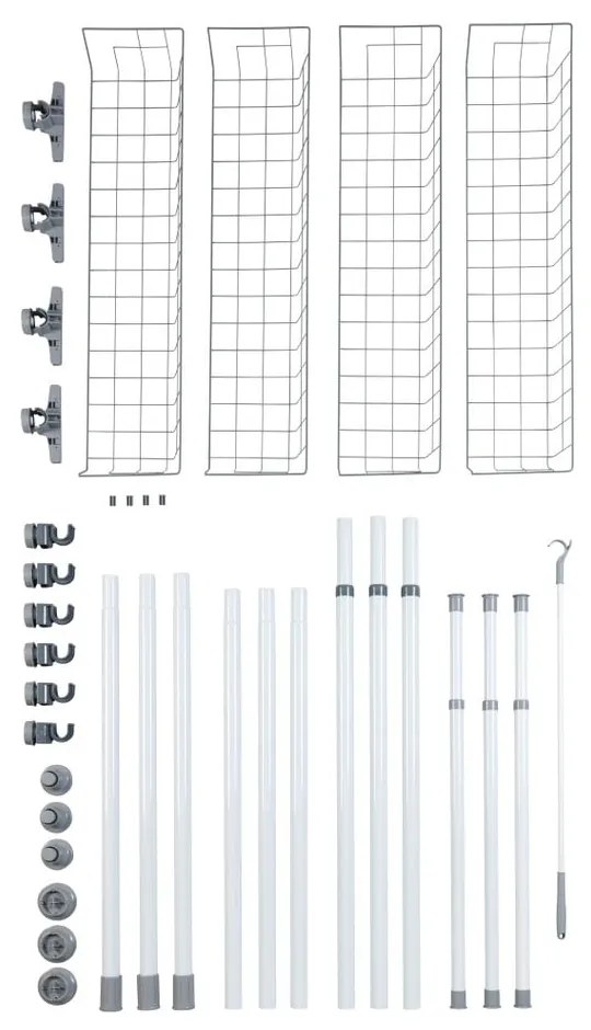 Biały metalowy teleskopowy stojak na ubrania Herkules – Wenko