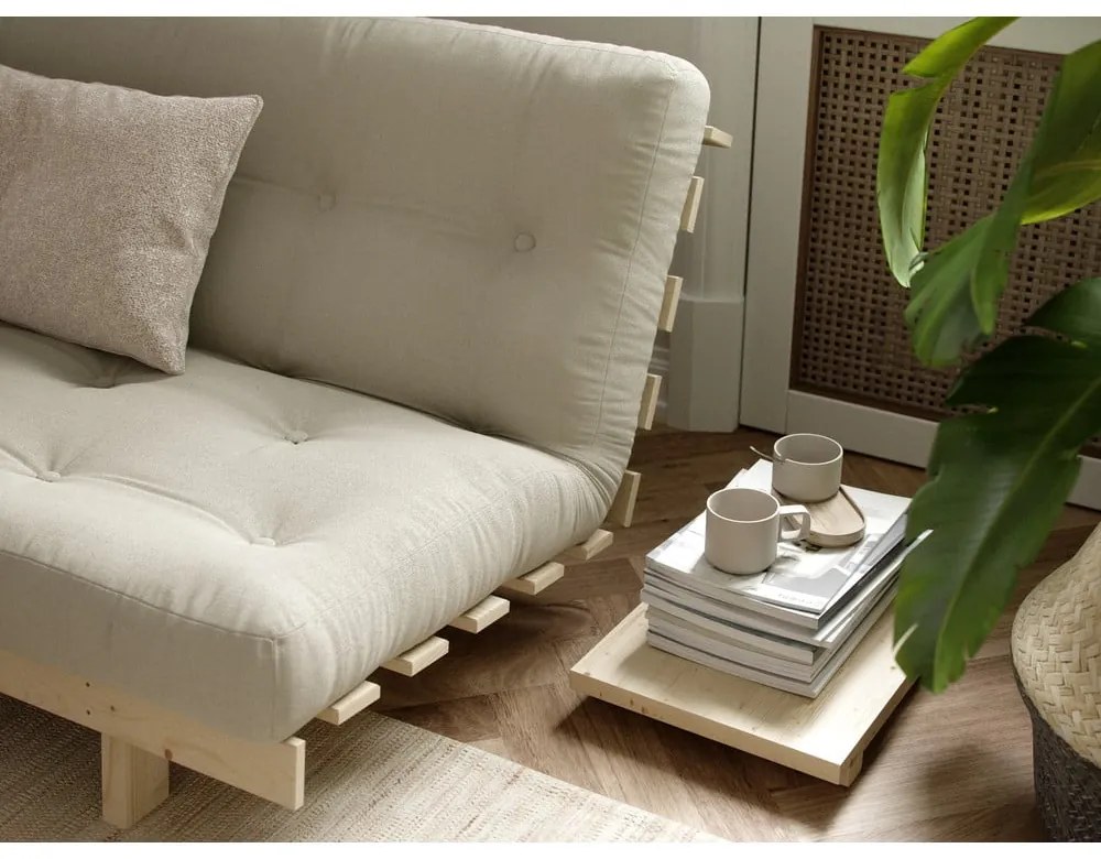 Sofa rozkładana Karup Design Lean Raw Beige