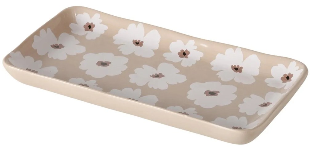 Patery ceramiczne w kwiaty, 13 - 15 cm, CANEA