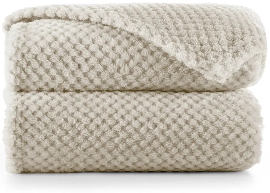 Jasnoszary koc z mikrowłókna DecoKing Henry, 170x210 cm