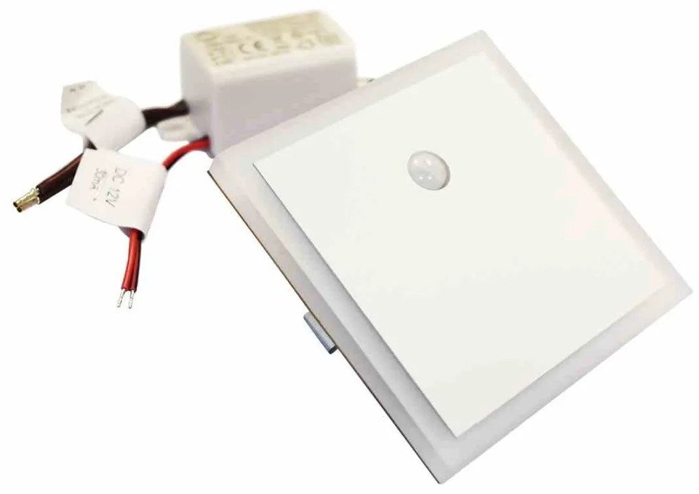 EVO WHITE Barwa Neutralna 4000K 12V z czujnikiem ruchu, lampka schodowa