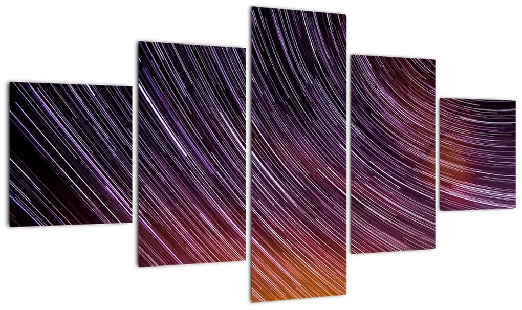 Obraz rozmytych gwiazd na niebie (125x70 cm)