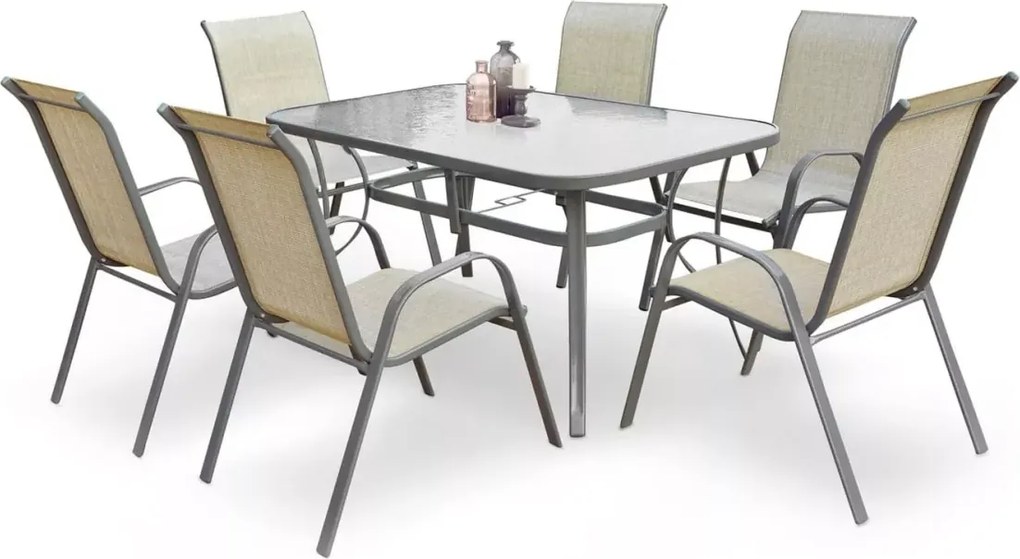 Stół ogrodowy Timor – elegancki, trwały i odporny na warunki atmosferyczne, idealny na taras, balkon i do ogrodu