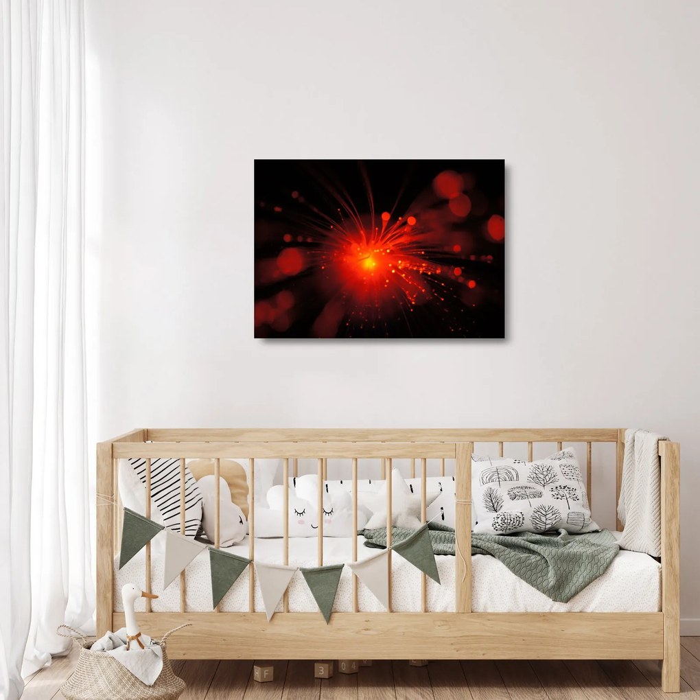 Obraz na szkle - błyszcząca abstrakcja (70x50 cm)
