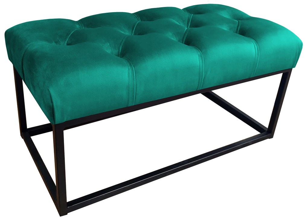 Ławka CHESTERFIELD LOFT MG20 pufa podnóżek metal