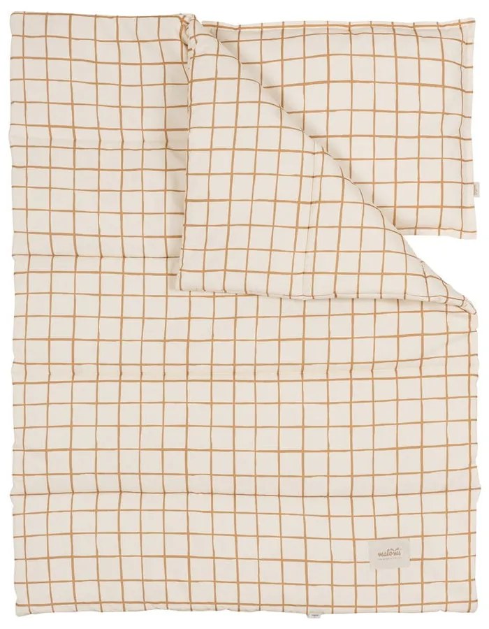 Beżowy zestaw do łóżeczka Camel Check – Malomi Kids