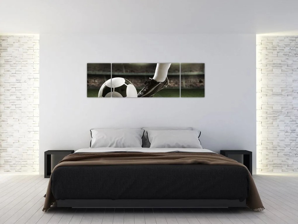 Obraz - Piłka nożna (170x50 cm)