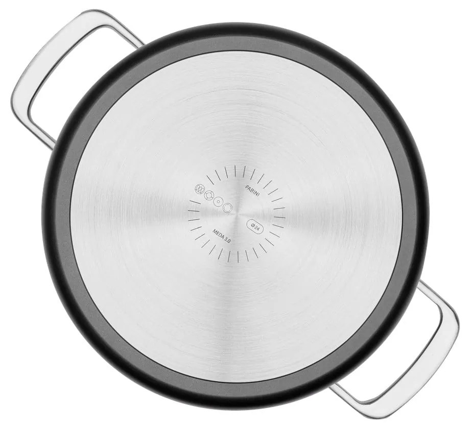 Garnek z pokrywką/z powłoką ceramiczną odpowiedni na indukcję 5,5 l Meda 3.0 – FABINI
