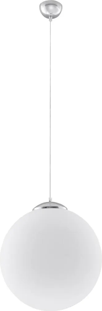 Sollux SL.0264 - Lampa wisząca na przewodzie UGO 1xE27/15W/230V śr. 30 cm, biała