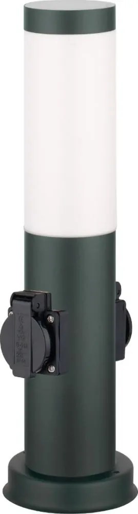 Brilagi -Zewnętrzna lampa z 2 gniazdami SCHUKO 1xE27/15W/230V 40 cm IP44 antracyt