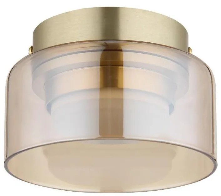 Globo 16055DG - LED Plafon HIGGINS 1xGX53/6W/230V śr. 13 cm brązowy