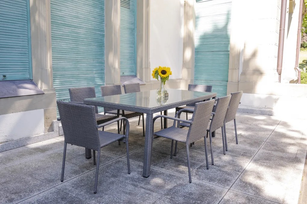 Zestaw mebli ogrodowych 8 osób Sottile