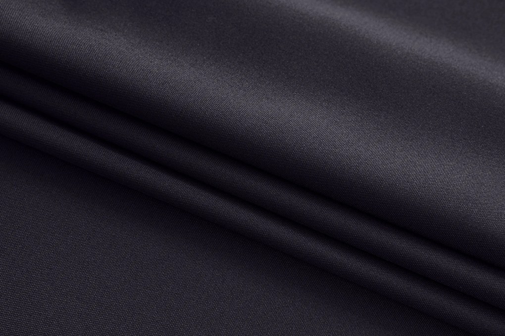 Ciemnoszara zasłona OXFORD 140x250 cm Zawieszanie: Taśma z wiązaniami
