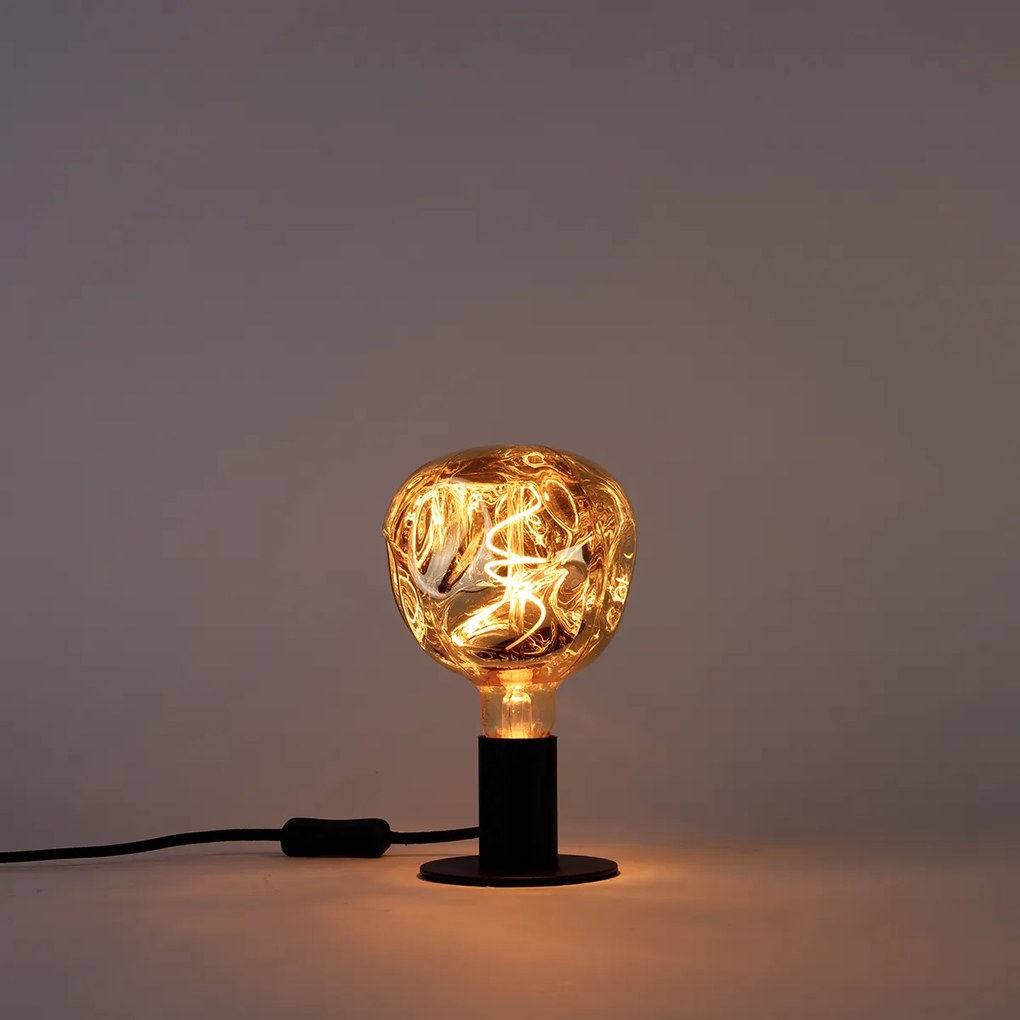 Żarówka LED E27 ściemniana G125 lustrzane złoto 4W 75lm 1800K