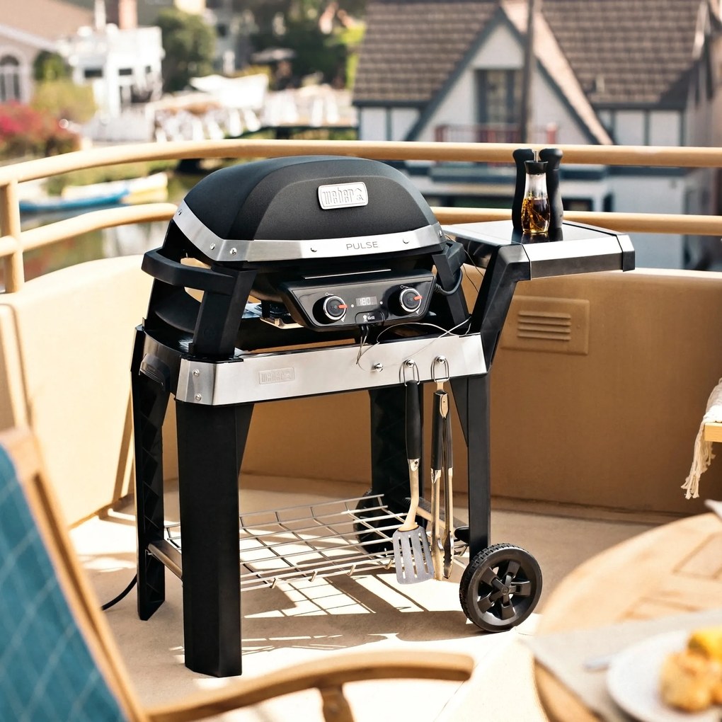 Grill elektryczny z wózkiem Pulse 2000 czarny WEBER 85010079