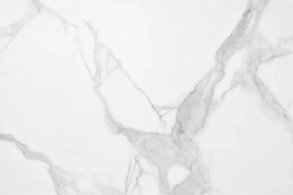 Duży rozkładany stół ceramiczny 240/160cm do jadalni sali konferencyjnej jasny granit i biała podstawa