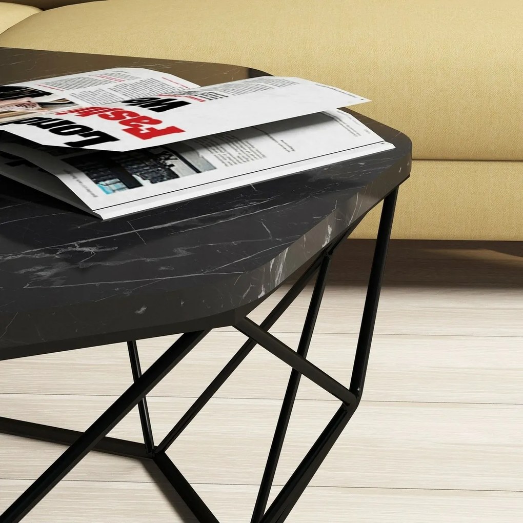 Stolik konferencyjny Diamond Black Marble