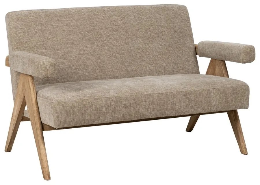 Beżowa sofa z tkaniny szenilowej 134 cm Rest – Ixia
